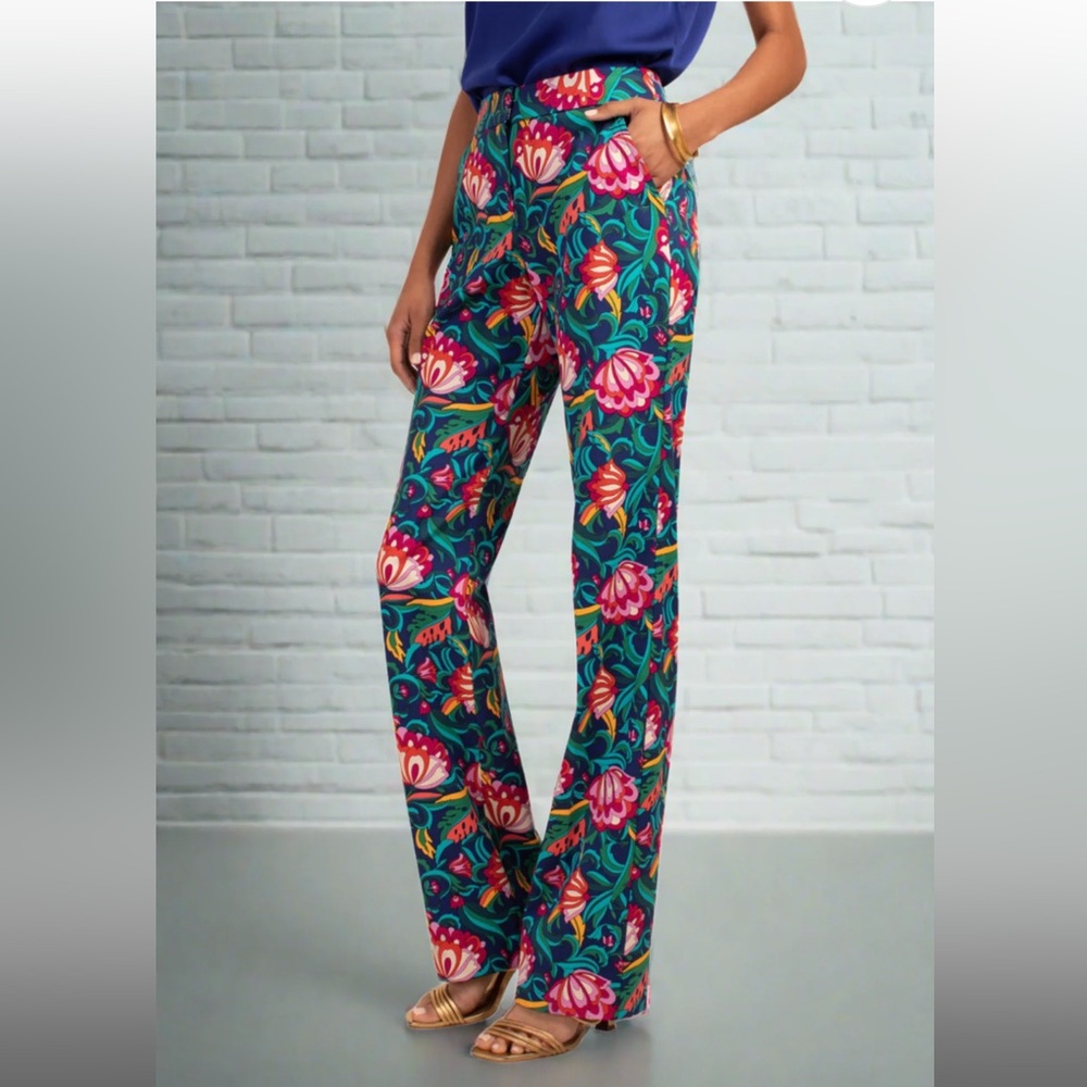 Trina Turk 'Danno' Pant in Bengal Blue Multi